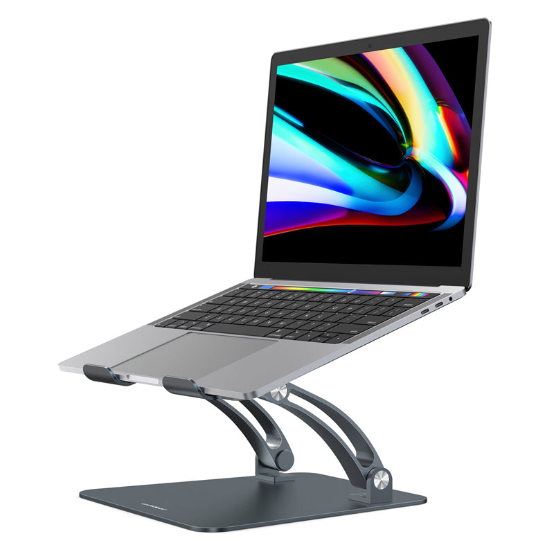mbeat Stage S6 Adjustable Elevated Laptop and MacBook Stand Elegant and Ergonomic Sleek and Durable Material: Aluminium Alloy mbeat Stage S6 Adjustable Elevated Laptop and MacBook Stand Elegant and Ergonomic Sleek and Durable Material: Aluminium Alloy